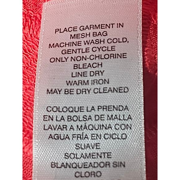 Chico's Promenade Embroidered Top in Hibiscus 3/4 Sleeve Size 3 - XL - 16 - Picture 8 of 11